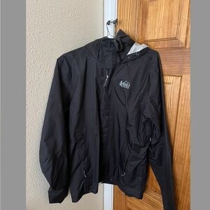 Black REI Rain Jacket/Windbreaker